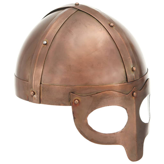 286235 vidaXL Viking Helmet Antique Replica LARP Copper Steel