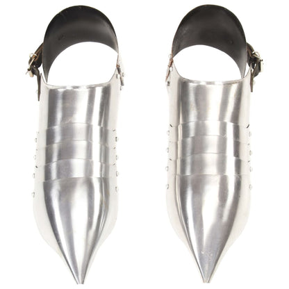 Medieval Knight Armour Sabatons Replica LARP Silver Steel