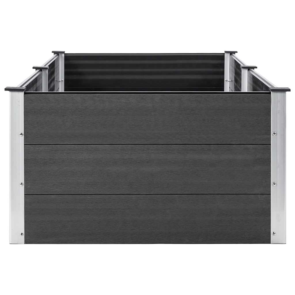 Garden Raised Bed 250x100x54 cm WPC Grey
