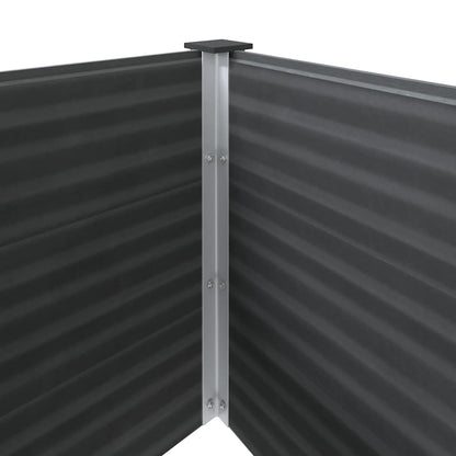 Garden Raised Bed 250x100x91 cm WPC Grey