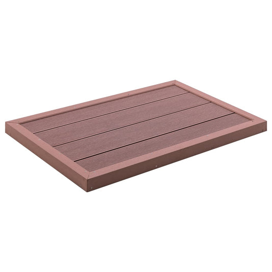 Floor Element | Brown | Wood plastic composite | 101x63x5.5 cm | Non-slip