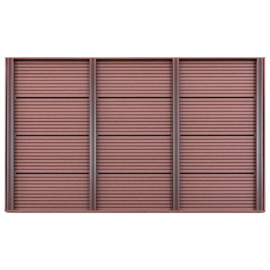 Floor Element | Brown | Wood plastic composite | 101x63x5.5 cm | Non-slip