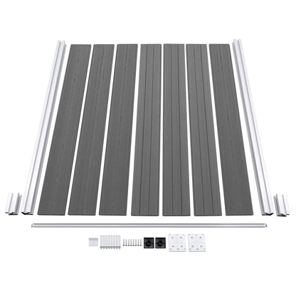 Garden Fence WPC 180x186 cm Grey