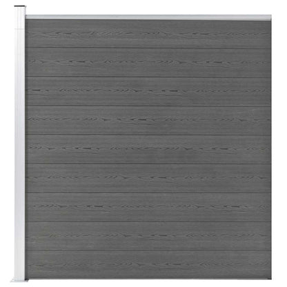 Garden Fence WPC 175x186 cm Grey