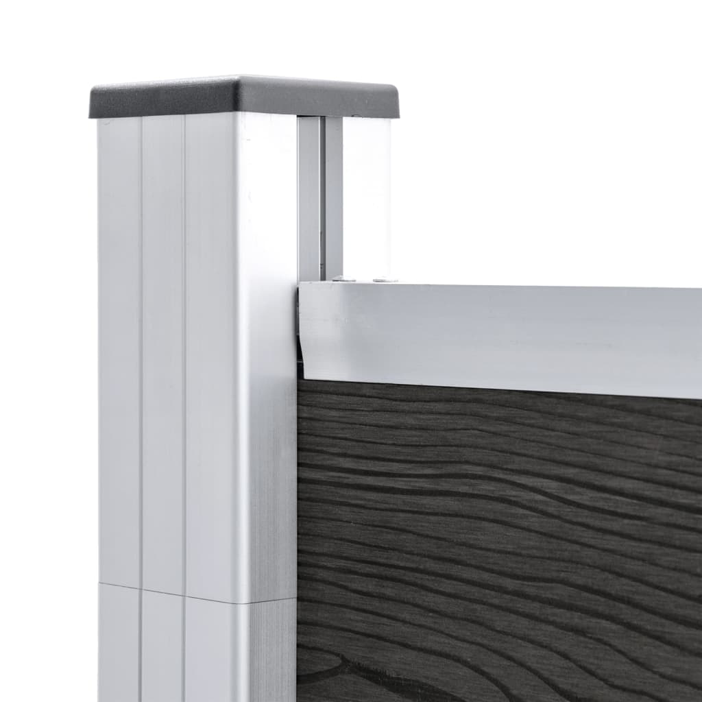 Garden Fence WPC 180x105 cm Grey