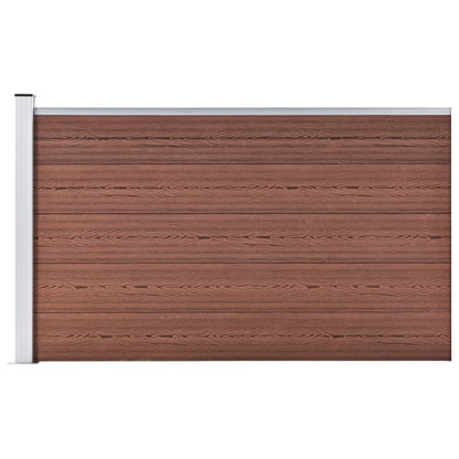 Garden Fence WPC 175x105 cm Brown