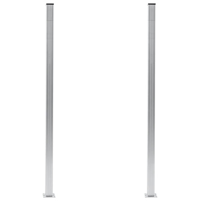 Fence Posts 2 pcs Aluminium 185 cm