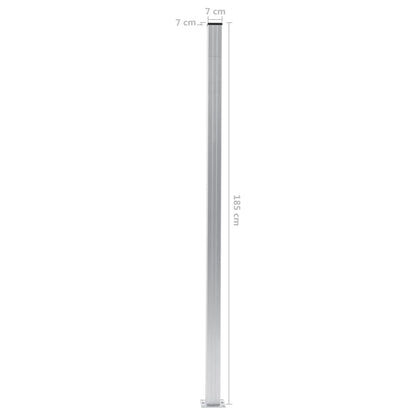 Fence Posts 3 pcs Aluminium 185 cm