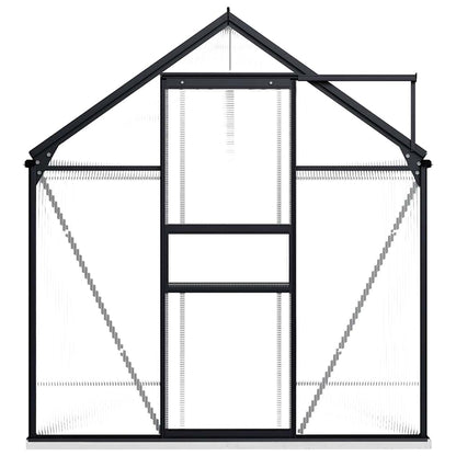 Greenhouse with Base Frame Anthracite Aluminium 4.75 m²