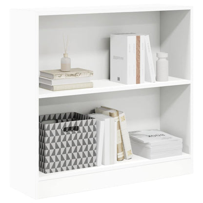 Bookshelf White 80x24x75 cm Engineered Wood