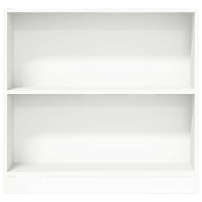 Bookcase White 80x24x75 cm Engineered Wood