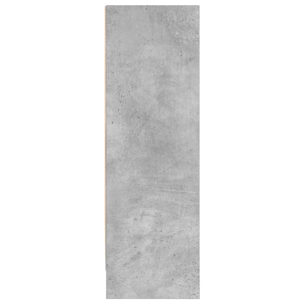 Bookshelf Concrete Grey 80x24x75 cm Engineered Wood