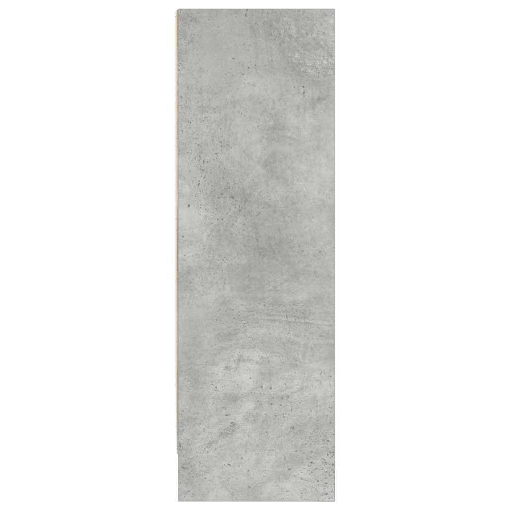 Bookcase Concrete Grey 80x24x75 cm Engineered Wood