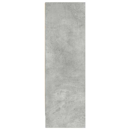 Bookcase Concrete Grey 80x24x75 cm Engineered Wood