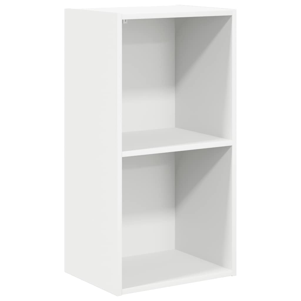 Bookcase White 40x30x76,5 cm Engineered Wood