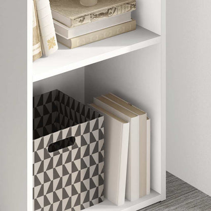 Bookcase White 40x30x76,5 cm Engineered Wood