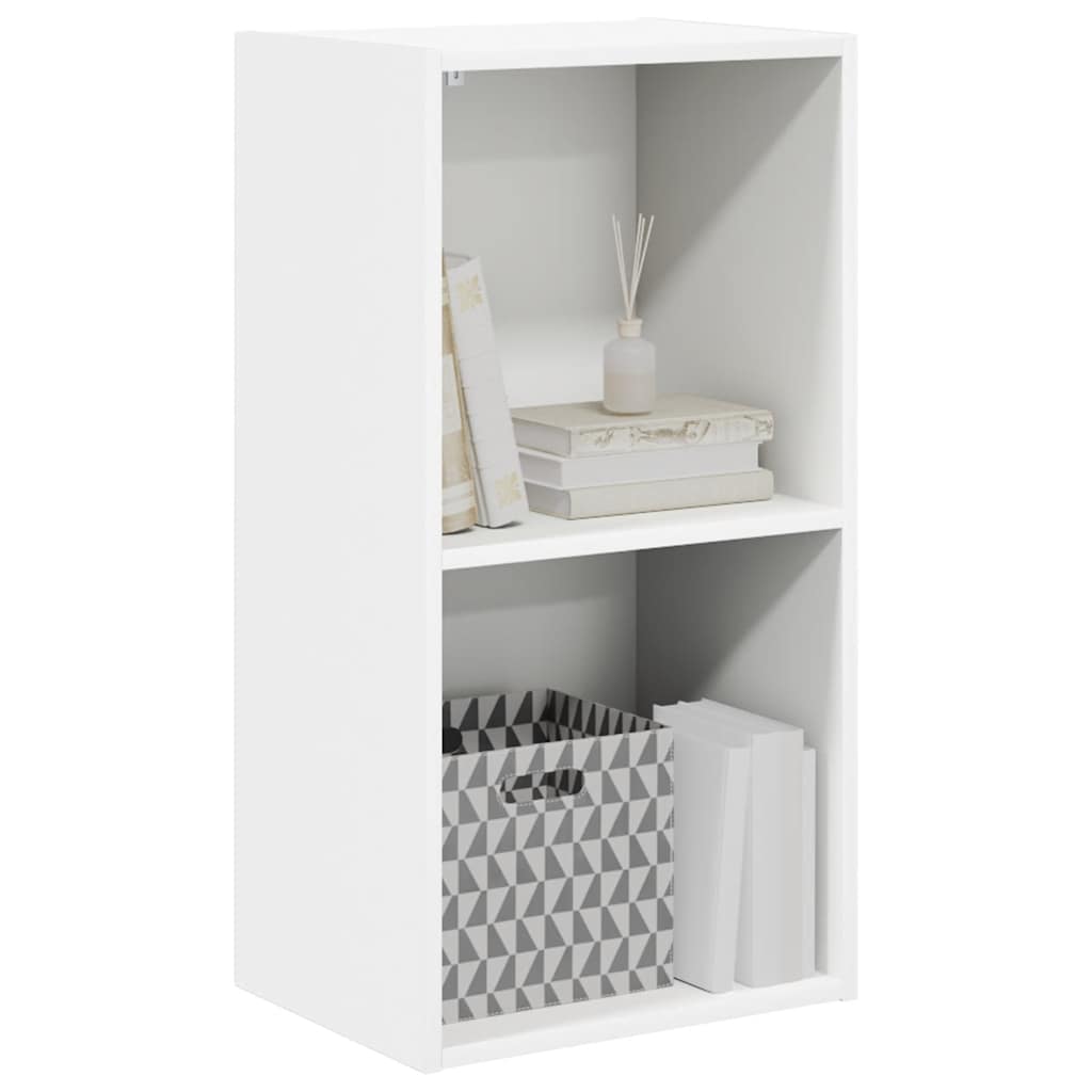 Bookcase White 40x30x76,5 cm Engineered Wood