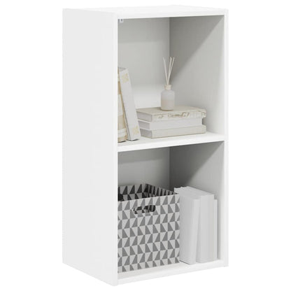 Bookcase White 40x30x76,5 cm Engineered Wood