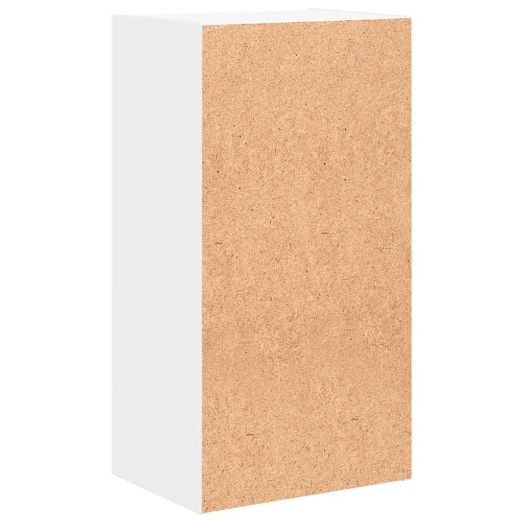 Bookcase White 40x30x76,5 cm Engineered Wood