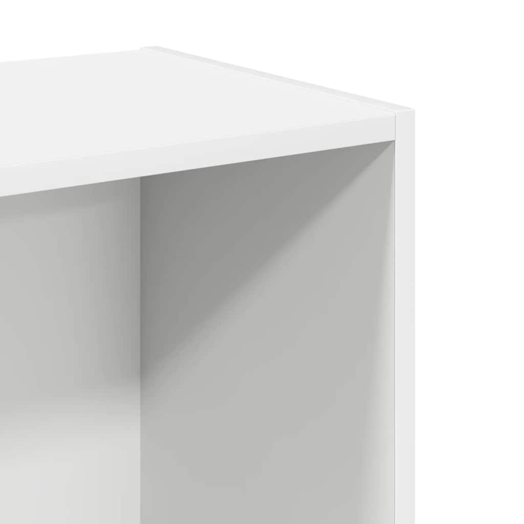 Bookcase White 40x30x76,5 cm Engineered Wood