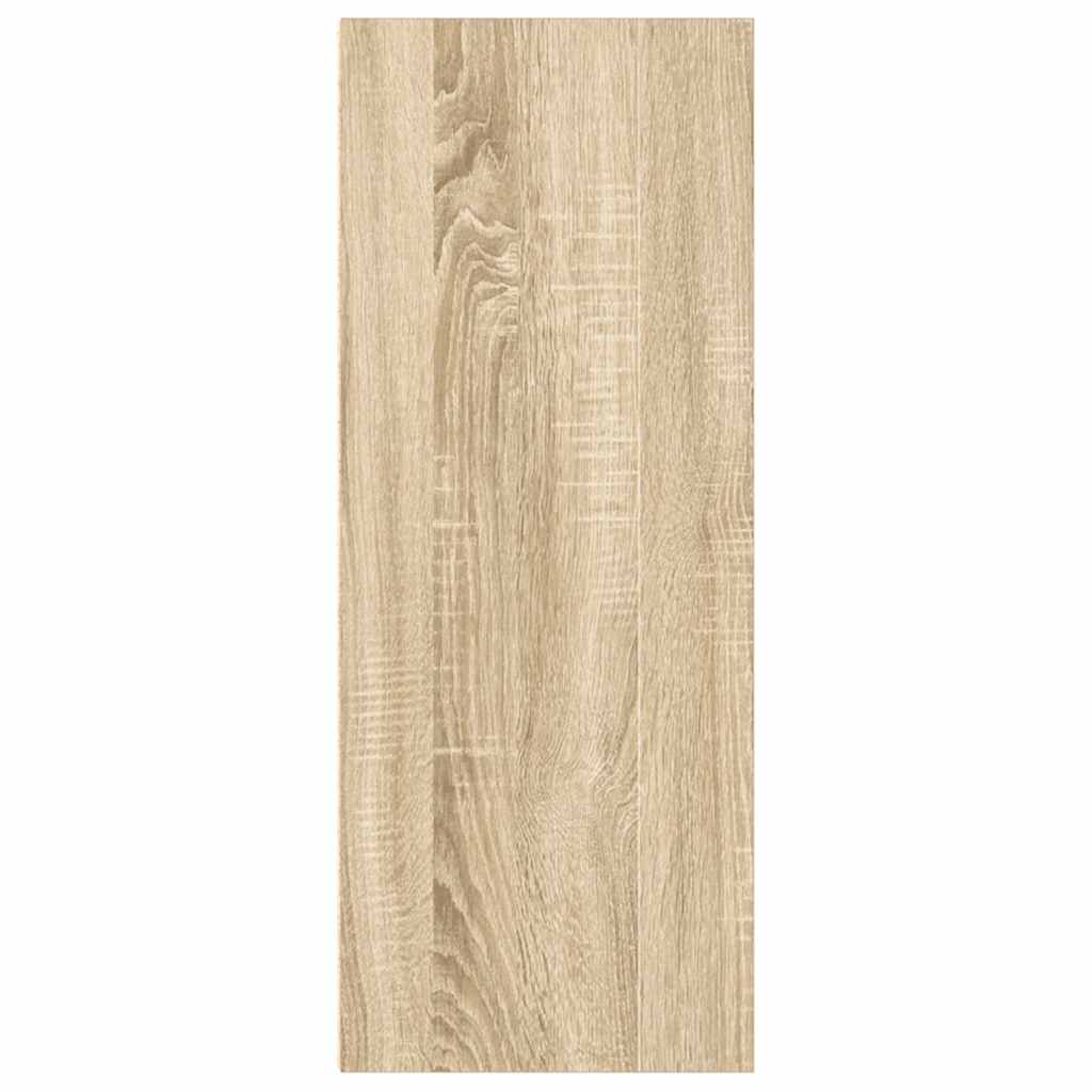 2-Tier Book Cabinet Sonoma Oak 40x30x76.5 cm Engineered Wood