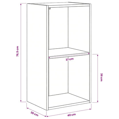 Bookcase Sonoma Oak 40x30x76,5 cm Engineered Wood
