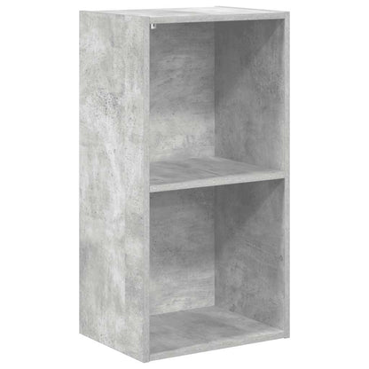 Bookcase Concrete Grey 40x30x76,5 cm Engineered Wood