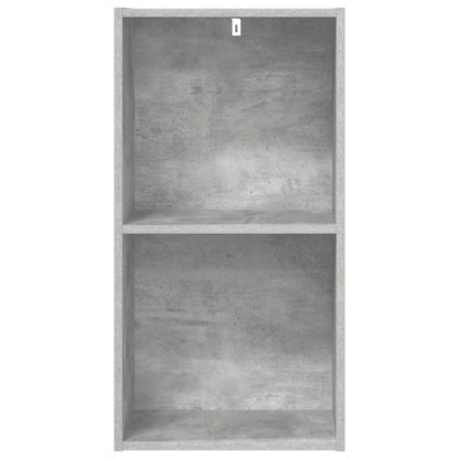Bookcase Concrete Grey 40x30x76,5 cm Engineered Wood
