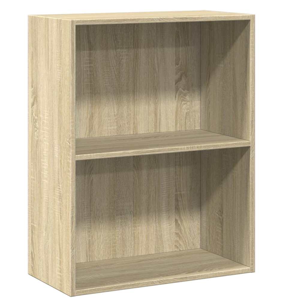 Bookcase Sonoma Oak 60x30x76,5 cm Engineered Wood