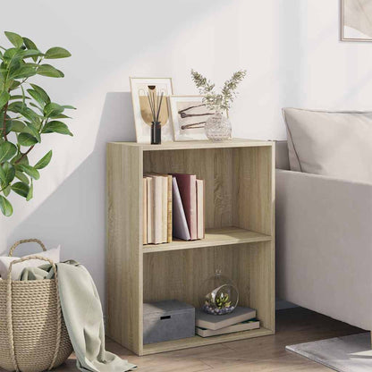 Bookcase Sonoma Oak 60x30x76,5 cm Engineered Wood