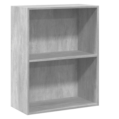 Bookcase Concrete Grey 60x30x76,5 cm Engineered Wood