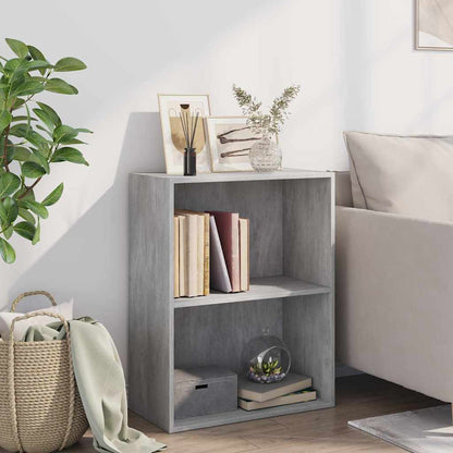 Bookcase Concrete Grey 60x30x76,5 cm Engineered Wood