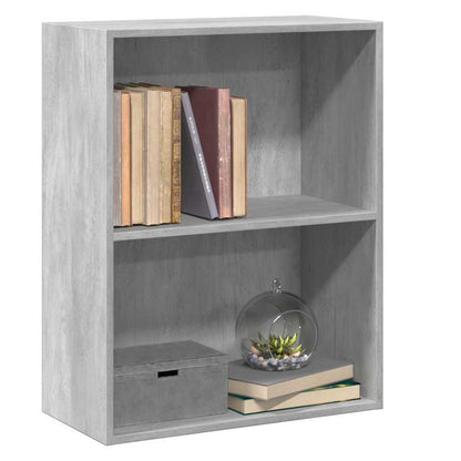 Bookcase Concrete Grey 60x30x76,5 cm Engineered Wood