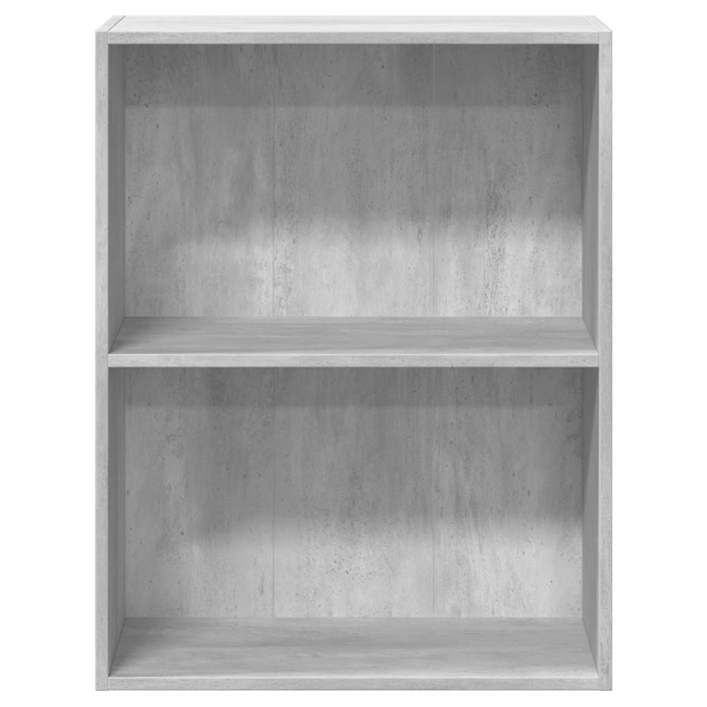 Bookcase Concrete Grey 60x30x76,5 cm Engineered Wood