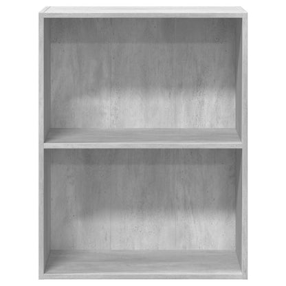 Bookcase Concrete Grey 60x30x76,5 cm Engineered Wood