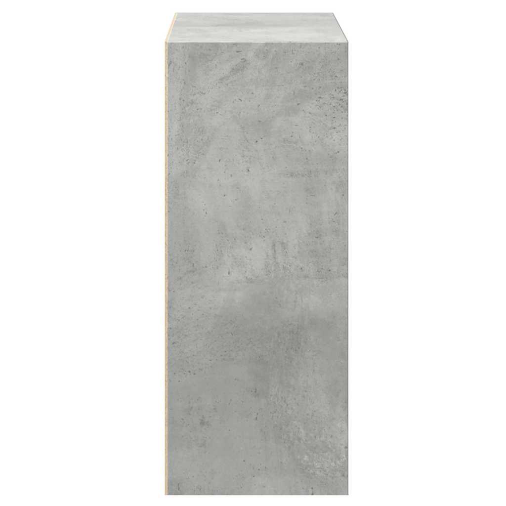 Bookcase Concrete Grey 60x30x76,5 cm Engineered Wood