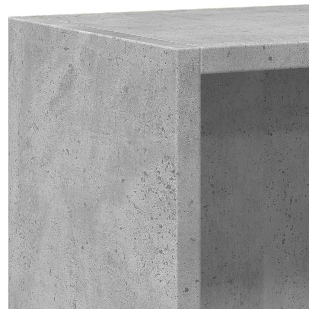 Bookcase Concrete Grey 60x30x76,5 cm Engineered Wood
