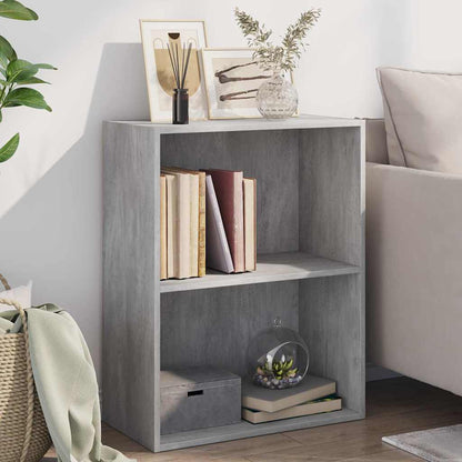 Bookcase Concrete Grey 60x30x76,5 cm Engineered Wood