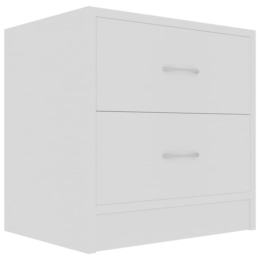 Bedside Cabinet White 40x30x40 cm Engineered Wood