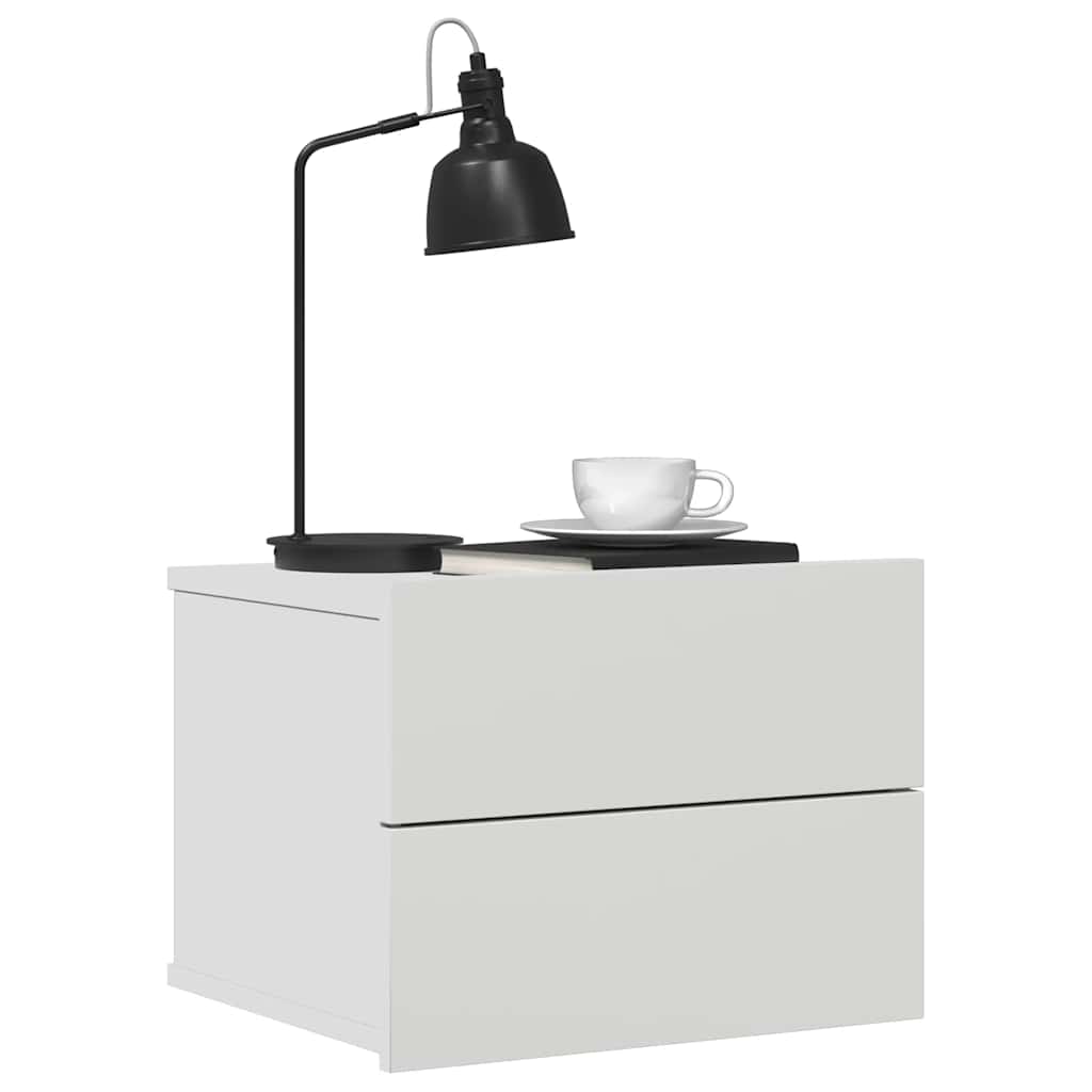 801053 vidaXL Bedside Cabinet White 40x30x30 cm Engineered Wood
