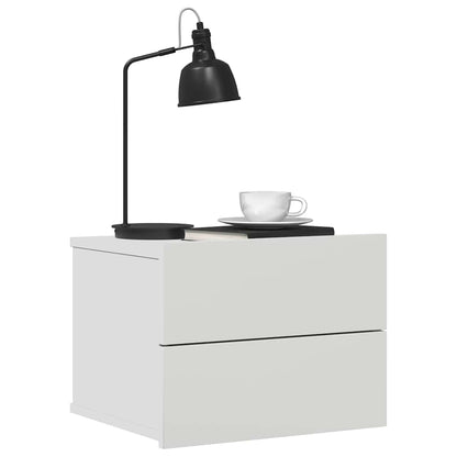 801053 vidaXL Bedside Cabinet White 40x30x30 cm Engineered Wood