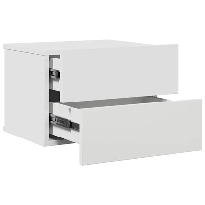 801053 vidaXL Bedside Cabinet White 40x30x30 cm Engineered Wood