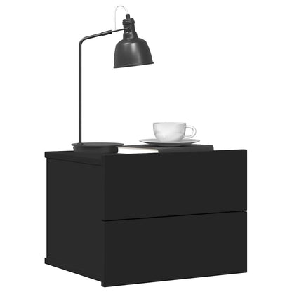 Bedside Cabinet Black 40x30x30 cm Engineered Wood