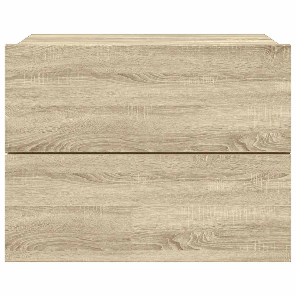 Bedside Cabinet | Sonoma oak | Engineered wood | Compact