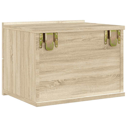Bedside Cabinet | Sonoma oak | Engineered wood | Compact