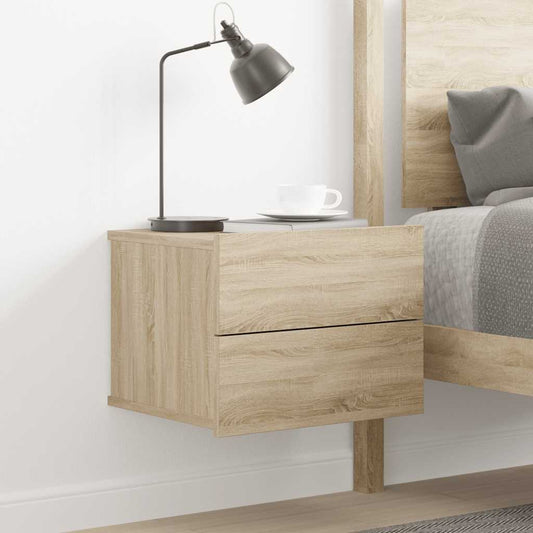 801059 vidaXL Bedside Cabinet Sonoma Oak 40x30x30 cm Engineered Wood