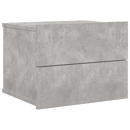 801061 vidaXL Bedside Cabinet Concrete Grey 40x30x30 cm Engineered Wood