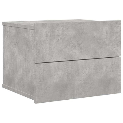 801061 vidaXL Bedside Cabinet Concrete Grey 40x30x30 cm Engineered Wood
