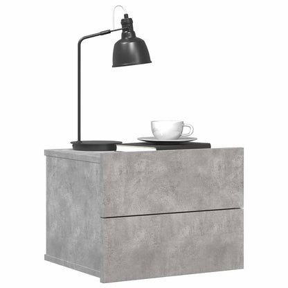 801061 vidaXL Bedside Cabinet Concrete Grey 40x30x30 cm Engineered Wood