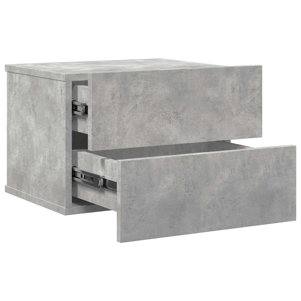 801061 vidaXL Bedside Cabinet Concrete Grey 40x30x30 cm Engineered Wood